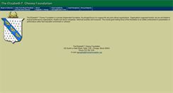 Desktop Screenshot of cheneyfoundation.org