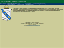 Tablet Screenshot of cheneyfoundation.org